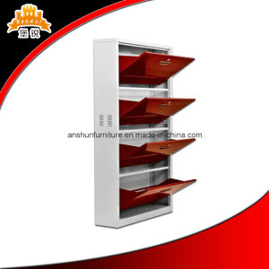 New Design 4 Level Door Metal Shoe Storage Cabinet