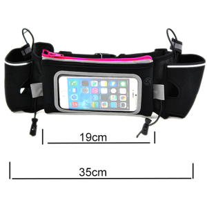 Hydration Running Belt Bag with PVC Window and Water Bottle